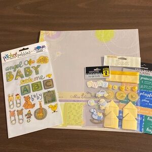 Neutral Gender Baby Childen Kids Scrapbooking Bundle